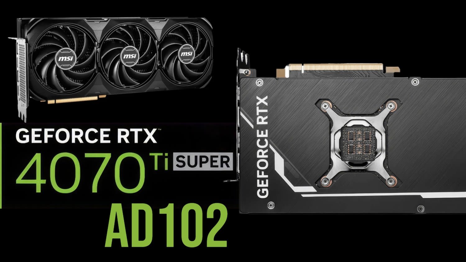 GeForce RTX 4070 Ti SUPER GPUs from MSI and Colorful have the same chip as the GeForce RTX 4090