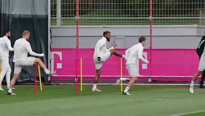 El Bayern Leverkusen entrena para su encuentro de Champions con el Arsenal