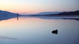 The driest place in North America has sprung to life with lakes and flowers after Hurricane Hilary