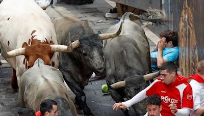 El séptimo encierro de San Fermín 2024, en imágenes