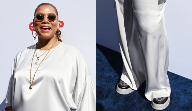 Queen Latifah Does Logomania in Gucci Sneakers for QVC Quintessential 50 Summit