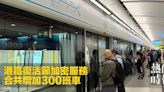 港鐵復活節加密服務 合共增加300班車