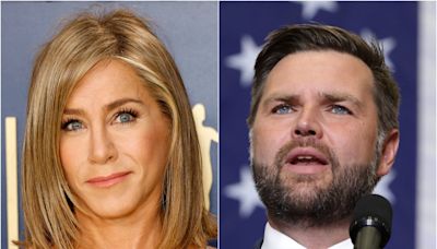 Jennifer Aniston criticises JD Vance’s sexist ‘childless cat ladies’ comments