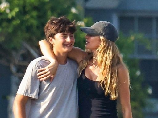 Aos 14 anos, Benjamin, filho de Gisele Bündchen e Tom Brady, ultrapassa a mãe em altura