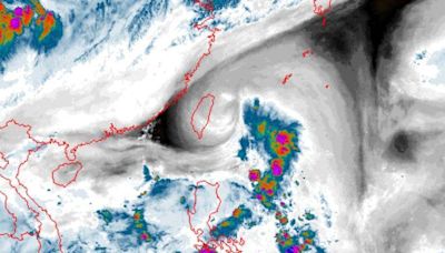 幽靈「冷心低壓」即將通過台灣 水氣雲圖曝千里大漩渦本體