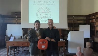 Donato un nuovo defibrillatore all'ex convento iCappuccini