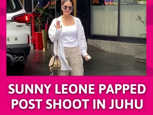 Sunny Leone Wraps Up Her Shoot, But Her Style Is Still Stunning! | Entertainment - Times of India Videos