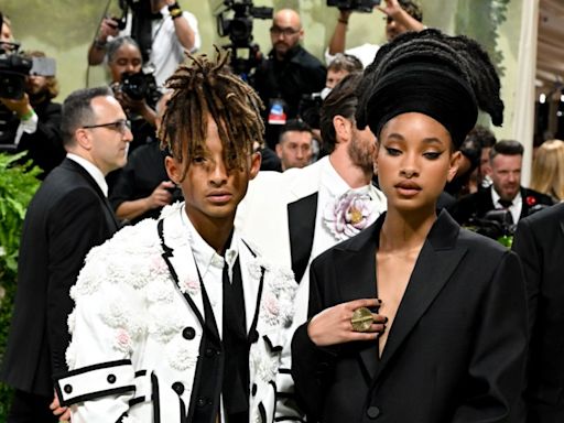 Jaden and Willow Smith Coordinate in Sharp Tailoring for the Met Gala 2024 Red Carpet