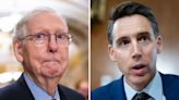 Mitch McConnell warns GOP senators they’ll face ‘incoming’ if they back Hawley bill to limit corporate giving in campaigns