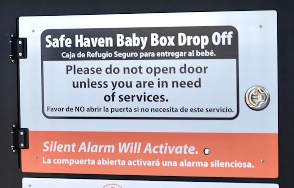 2 infants surrendered to new Safe Haven Baby Box before it was blessed