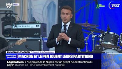 Emmanuel Macron prend le micro sur scène à l’Elysée en pleine Fête de la musique, et il jette un froid