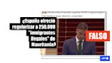 El español Pedro Sánchez no ofreció “regularizar 250.000 inmigrantes ilegales" de Mauritania