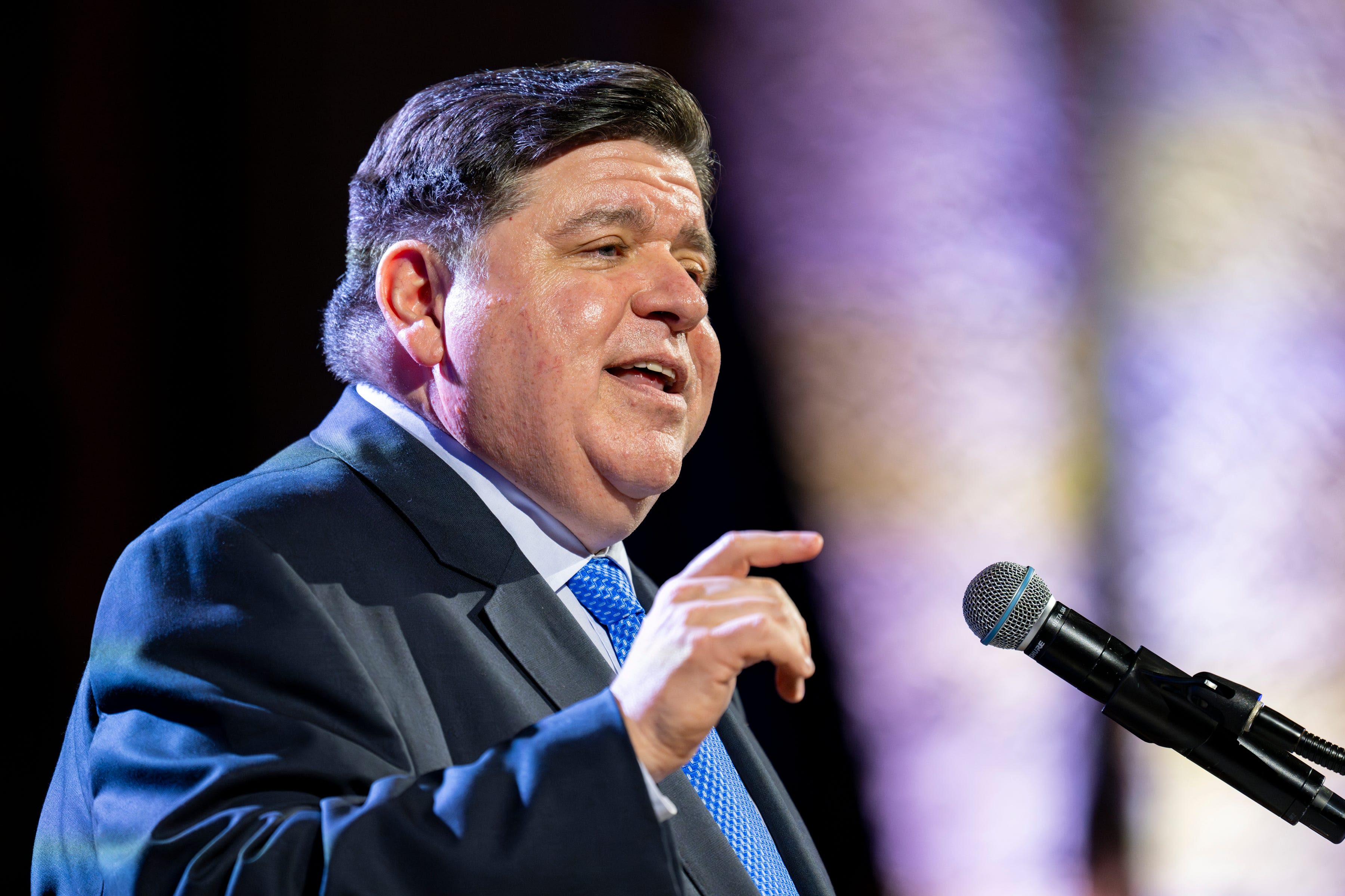 Pritzker looks to build up 'blue wall' with stops in Indiana, Ohio