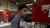 A worker at an Aztek Technologies metal parts plant on the outskirts of the Mexican industrial hub of Monterrey