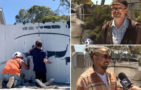 The city told a homeowner to hide his boat behind a fence — his creative and hilarious response went viral