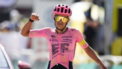 Tour de France 2024 – Richard Carapaz wins stage 17 as race returns to the Alps – live