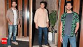 Shahid Kapoor, Pavail Gulati, Siddharth Roy Kapur celebrates the wrap-up of Rosshan Andrrews' film 'Deva' | Hindi Movie News - Times of India