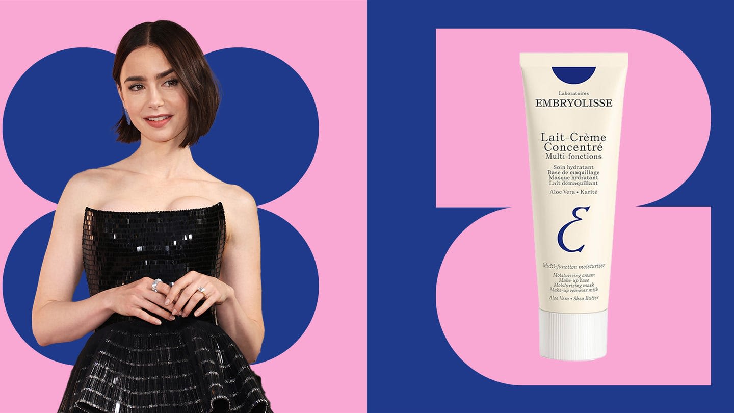 The Secret to Lily Collins’ Flawless Skin Is This $17 Face Cream