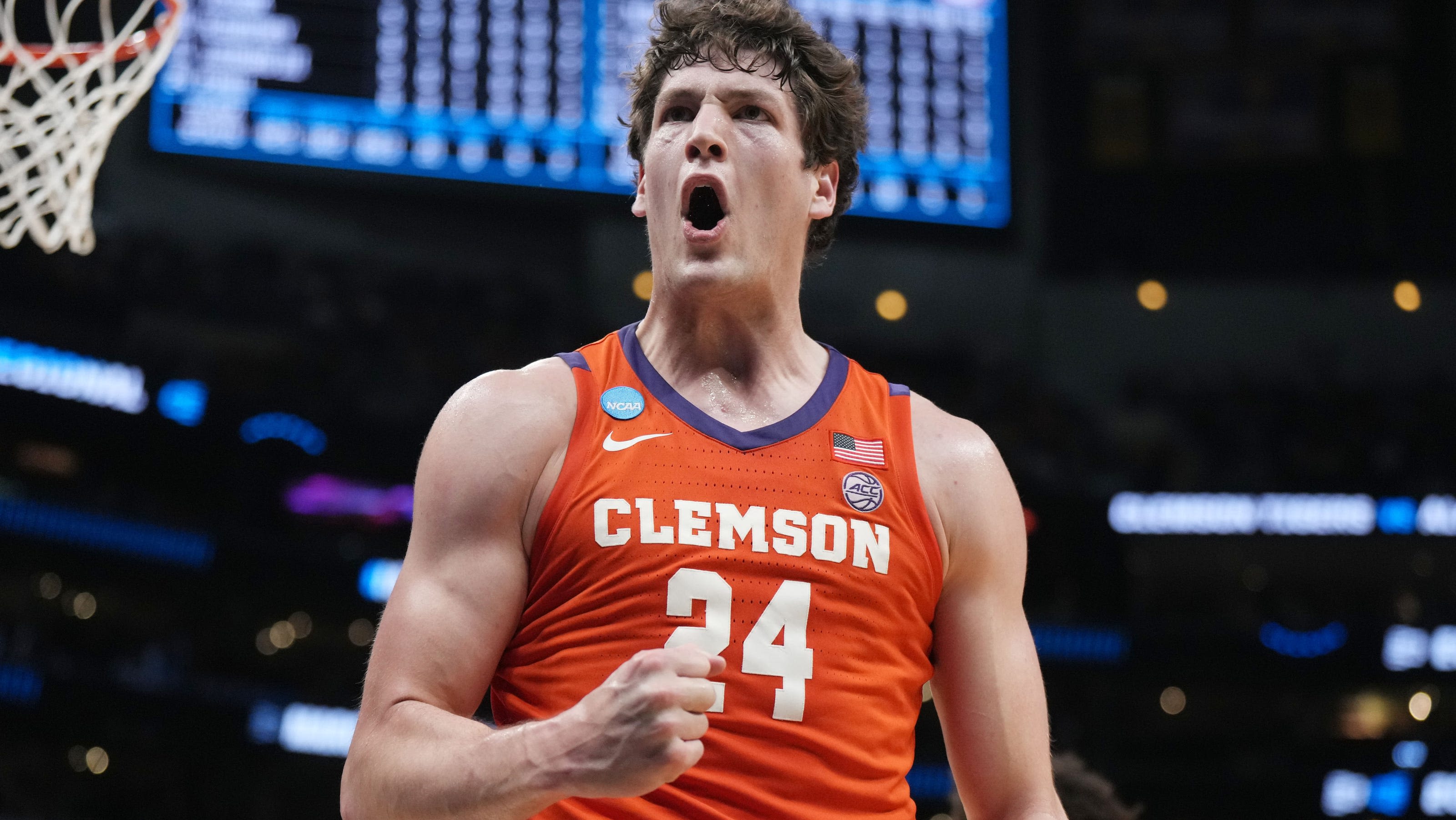 PJ Hall, Clemson basketball's star player, enters NBA Draft after four years with Tigers