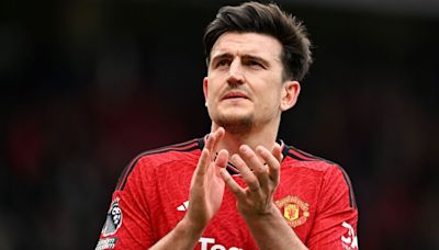 Man Utd's Harry Maguire reacts to England losing Euros final without him