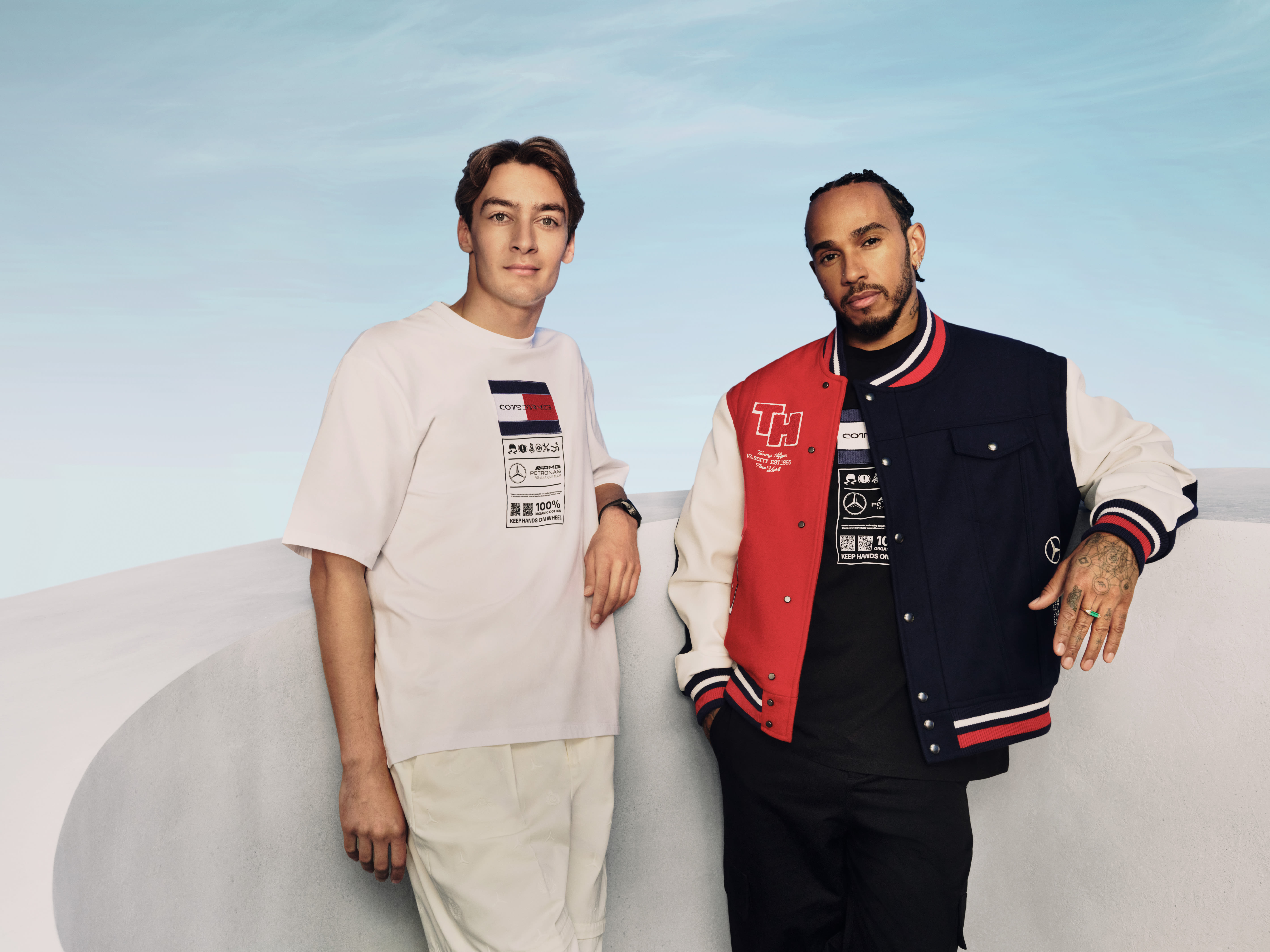 Lewis Hamilton, George Russell Star in Campaign For Tommy Hilfiger, F1 Team Collaboration