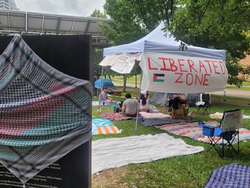 Rice University students take part in nationwide pro-Palestinian protests | Houston Public Media