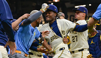Brewers-Rays brawl: Freddy Peralta, Abner Uribe and Jose Siri suspended for benches-clearing fight