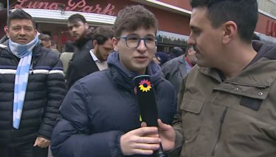 "Soy kirchnerista, pero no sesgado": el curioso testimonio de un joven que fue a ver a Javier Milei al Luna Park