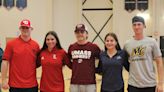 Taunton baseball, softball players put pen to paper on college commitments in NLI ceremony