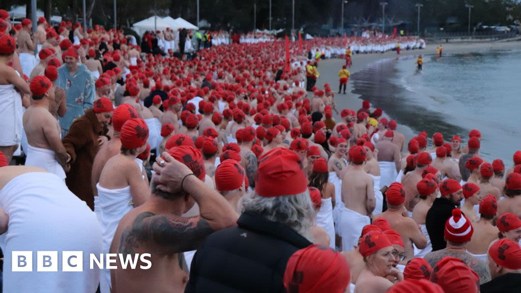 Thousands of naked swimmers mark Australia's winter solstice