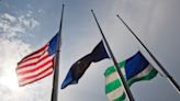 By law, flags are to be flown at half-staff today...but not everybody on Staten Island got the memo