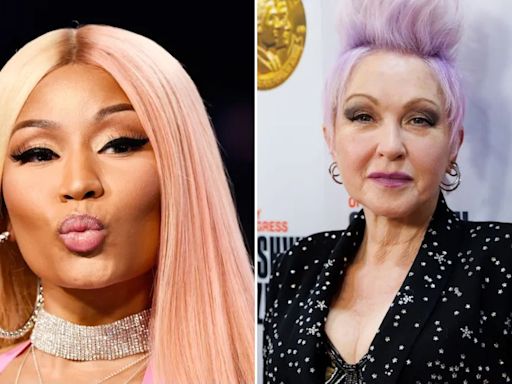 Cyndi Lauper Joins Nicki Minaj for “Pink Friday Girls” in Brooklyn: Watch