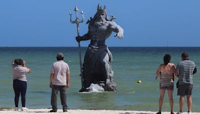 Mexico 'closes' statue of Greek god Poseidon because it offends indigenous groups