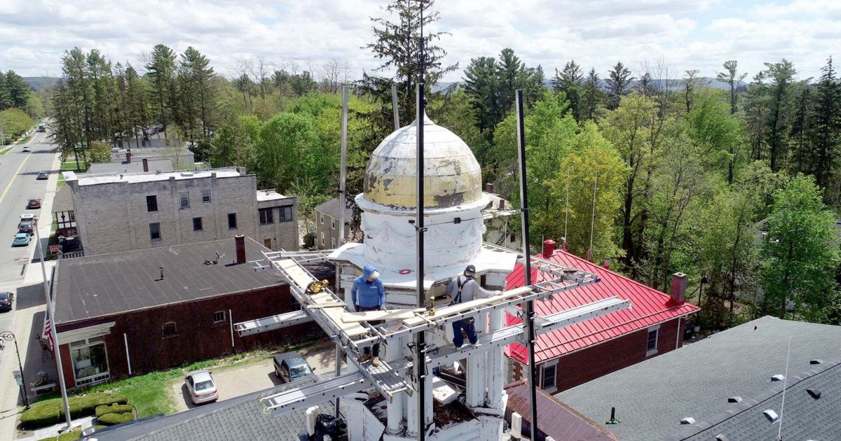 A federal grant for Lenox will pay back costs of emergency repairs to Town Hall roof, cupola