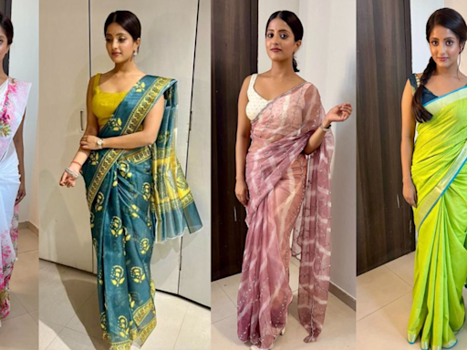 Main Hoon Saath Tere's Ulka Gupta shares her style inspiration for her saree looks, says 'These printed sarees are my personal favourite' | - Times of India