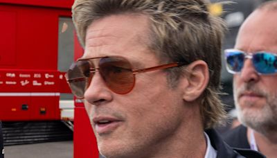 Brad Pitt dons Mercedes racing jacket to the Belgian Grand Prix 2024