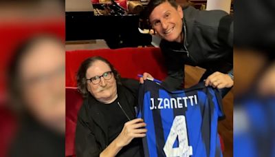 El regalo especial que recibió Charly García de parte de Javier Zanetti: “Se me cumplió un sueño, lo amo”