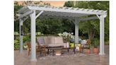 Yup, you can buy a gorgeous pergola at Amazon right in time for summer