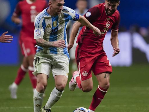 The 'Mes-si!' chants started more than an hour before Copa America opener, and he sets up both goals