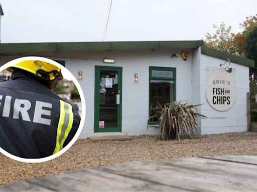 Diners evacuated from fish and chip restaurant due to fire