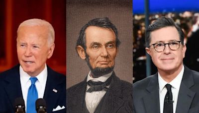 Stephen Colbert said Joe Biden debated 'as well as Abraham Lincoln, if you dug him up right now'