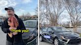 YouTuber MrBeast told a waitress he was tipping her a 'brand new car' in his latest viral TikTok. But not everyone's impressed by his altruism.
