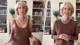 A grandmother proudly shared a photo of her outfit. People dubbed the look inappropriate