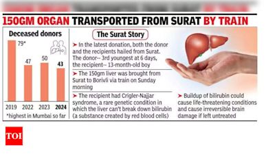 Miraculous Organ Donation: 13-Month-Old Boy Receives Life-Saving Liver from 6-Day-Old Girl | Mumbai News - Times of India