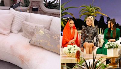 'Real Housewives of Beverly Hills' Season 13 Reunion Couches Covered in Makeup and Spray Tan Stains After Taping