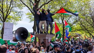 Tensions flare between DePaul pro-Palestine encampment and counterprotesters