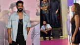 Vicky Kaushal sits on the stairs and waits patiently as Triptii Dimri is clicked; fans call him ‘humble’. Watch