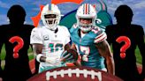 Jaylen Waddle creates a 4x100 meter relay team of Dolphins players