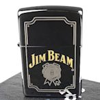 ZIPPO 美系~JIM BEAM金賓波本威士忌-標誌圖案設計打火機