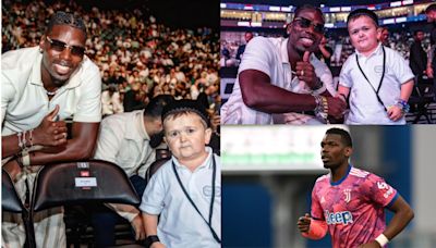 'No caption needed' - Paul Pogba hangs out with internet sensation Hasbulla at UFC Abu Dhabi | Goal.com UK